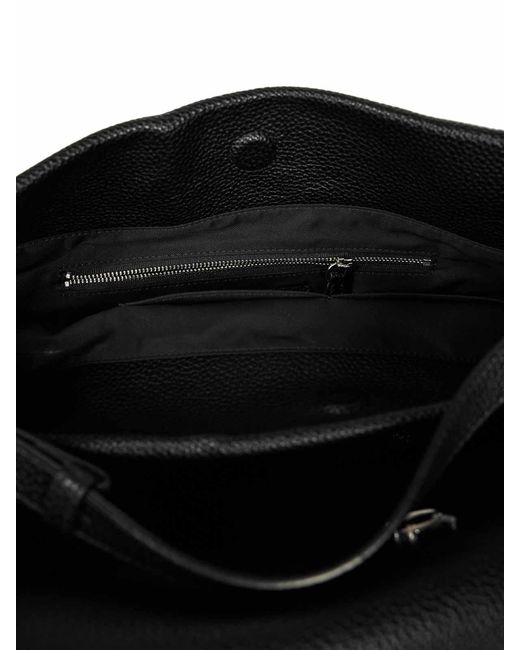 Karl Lagerfeld Black Ikon Pebble Hobo