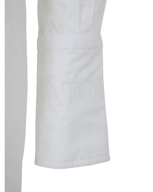 Patou White Belted Chemisier