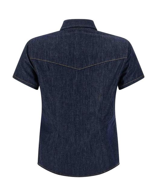 Khaite Blue 'Cavazos' Shirt