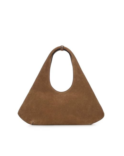 Coperni Brown Folded Suede Bag