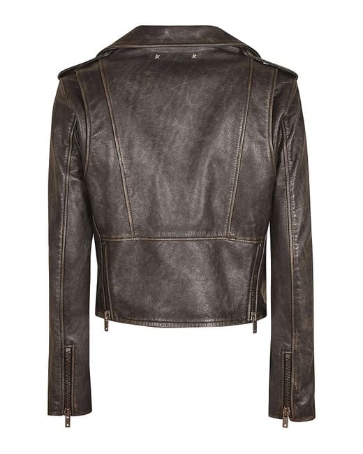 Golden Goose Deluxe Brand Black Leather Jacket