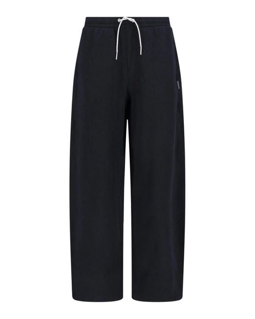 Alexander Wang Blue Trackpants With Crystals