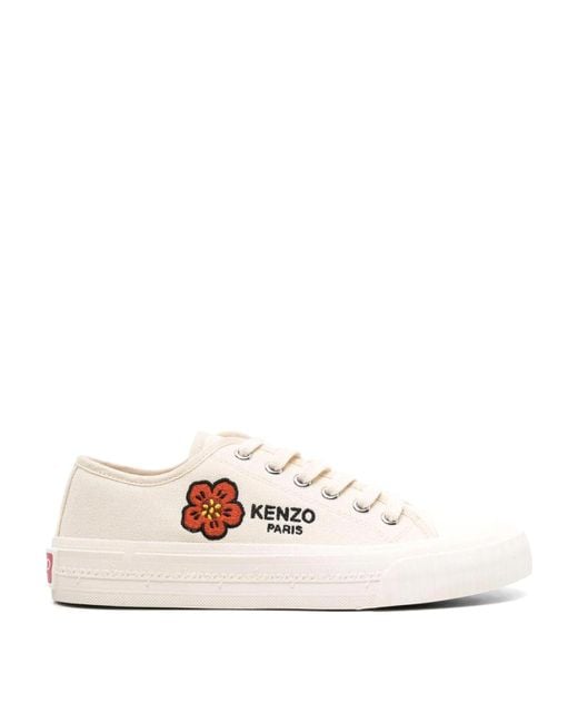 KENZO White Canvas Sneakers