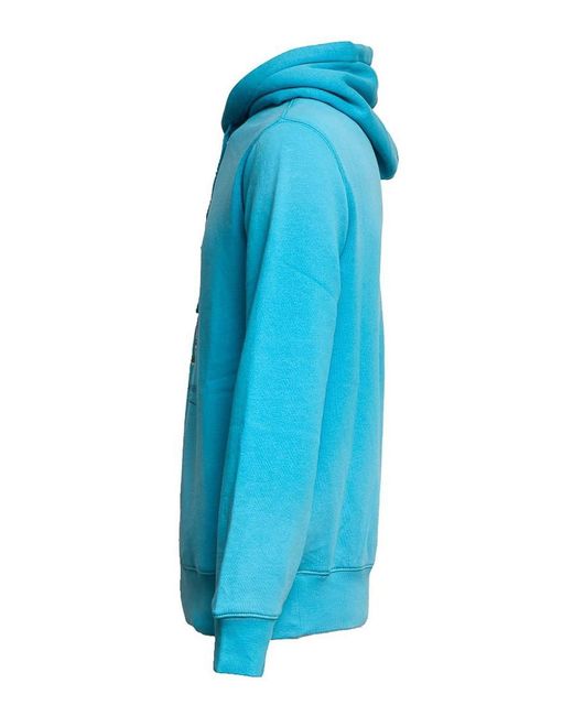 Polo Ralph Lauren Blue Polo Bear Cotton Blend Hoodie for men