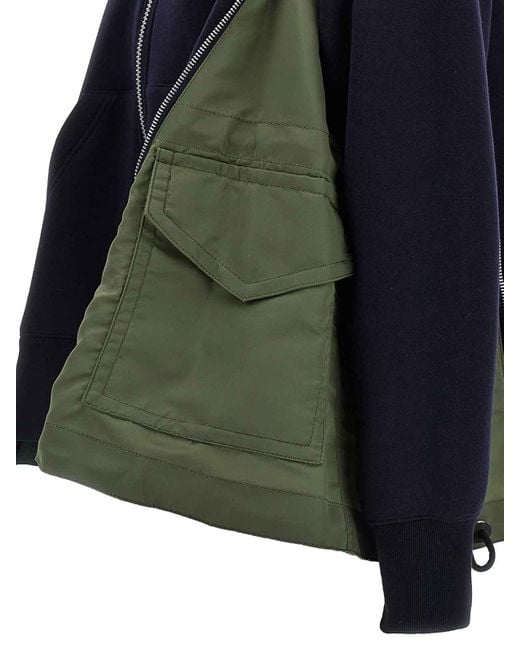 Sacai Blue Sponge Hoodie