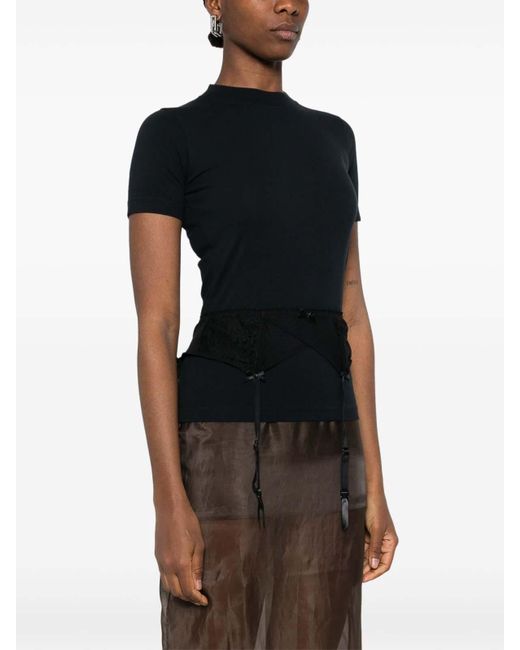 Balenciaga Black T-Shirts And Polos