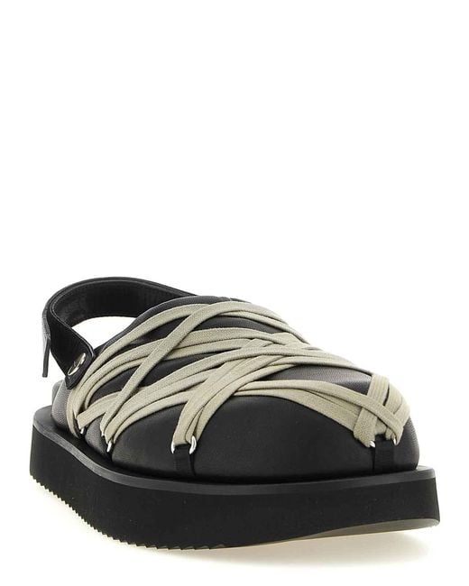 Rick Owens Black Sabots for men