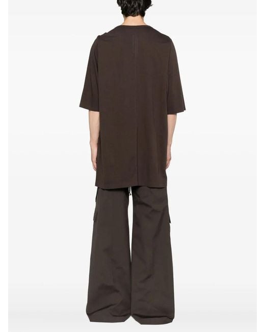 Rick Owens Brown Round-Neck Short-Sleeve T-Shirt for men