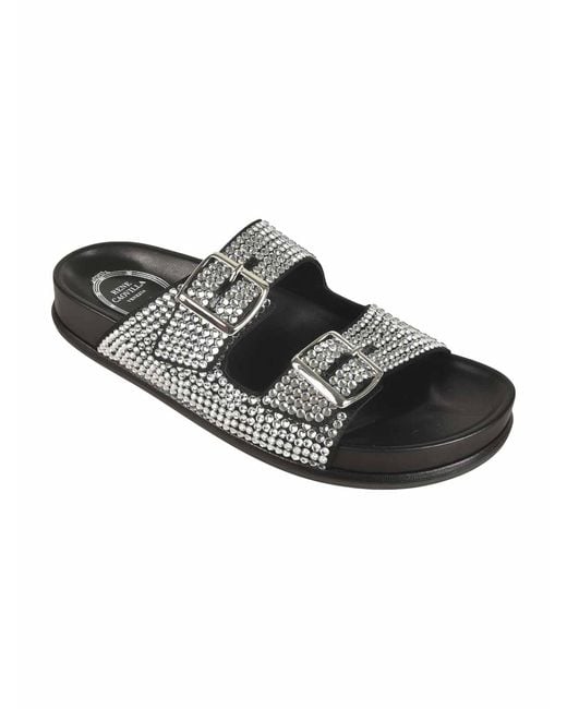 Rene Caovilla Black Sandals