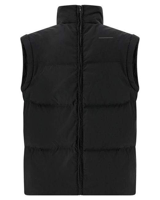 MM6 by Maison Margiela Black Embroidery Down Jacket