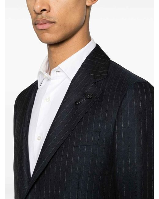Lardini Blue Suit Pinstripe Pattern for men