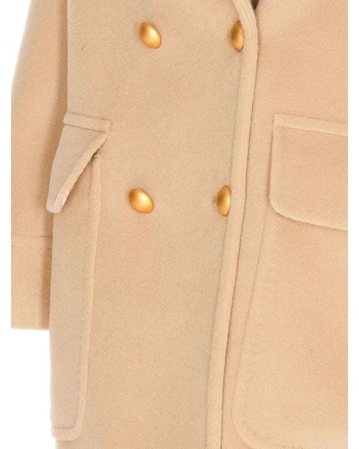 Tagliatore Natural Long Sleeve V-Neck Double-Breasted Jacket