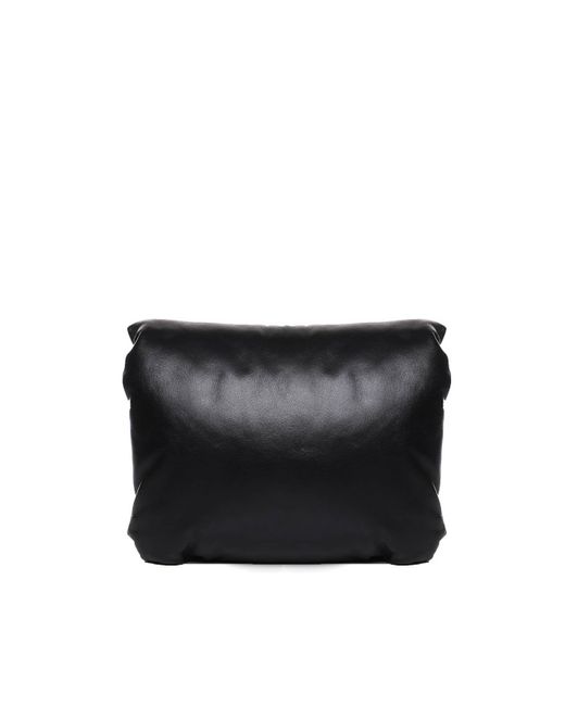 Loewe Black Puffer Goya Bag In Shiny Nappa Lambskin