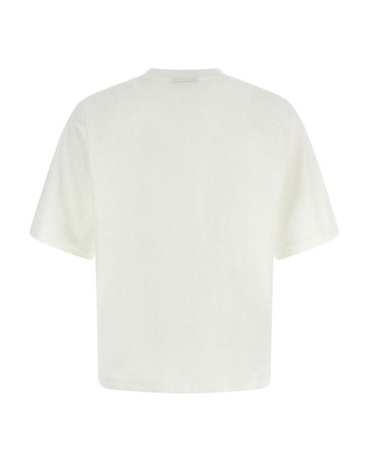 DSquared² White Jacquard Logo Pocket T-Shirt for men