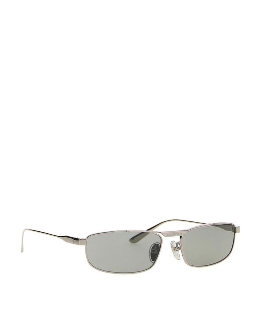 Balenciaga Gray Tag 30 Rectangle Sunglasses