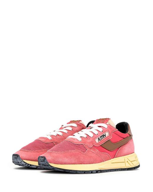 Autry Pink Reelwind Sneakers