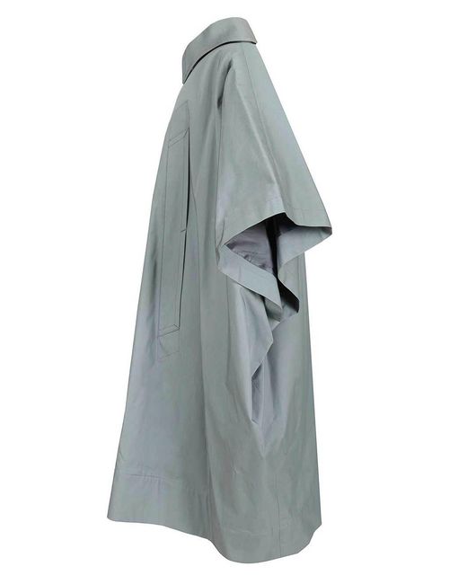 MM6 by Maison Margiela Blue Mm6 Margiela Trench Coat