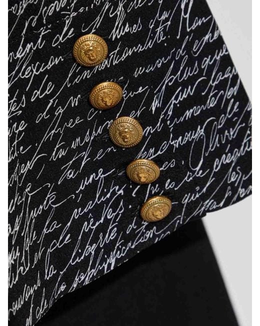 Camicia Stile Sciarpa di Balmain in Black