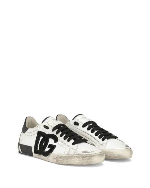 Dolce & Gabbana White Classic Lace-Up Sneakers For for men