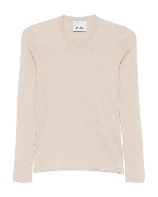 Isabel Marant Natural Ilona Crew Neck Pullover