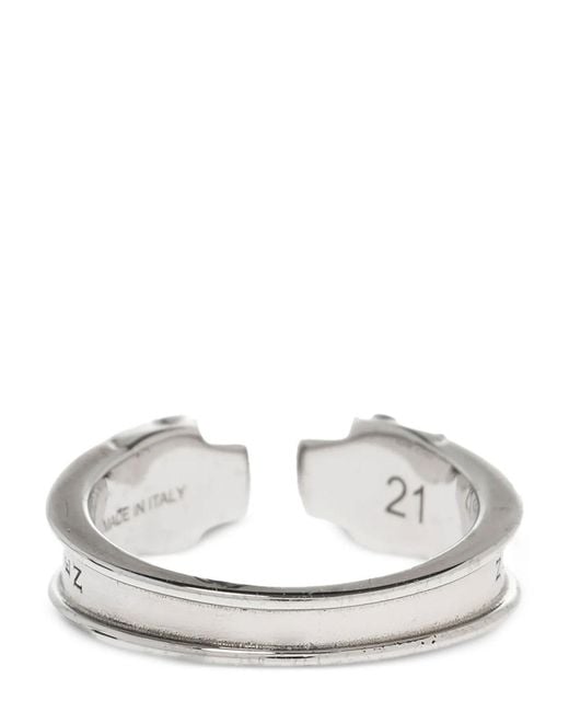 McQueen White Ring for men