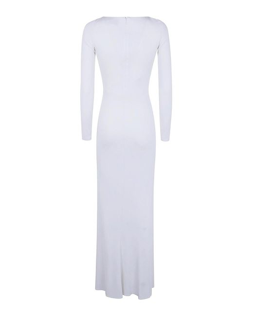 Elisabetta Franchi White Carpet Long Dress
