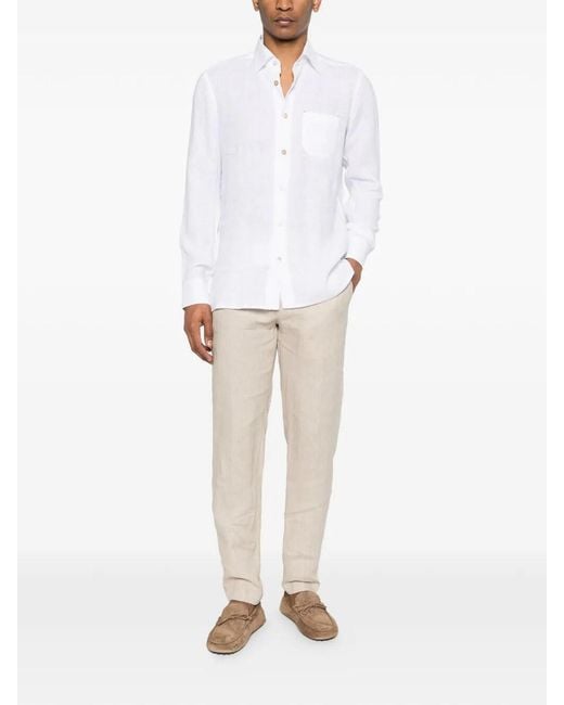 Kiton White 'Nerano' Shirt for men