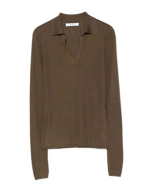 Max Mara Brown Gergo Top