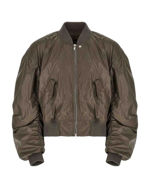 Rick Owens Brown Secchia Flight Bomber Jacket for men