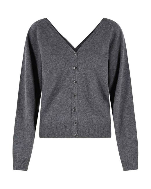 Lisa Yang Gray Jiani' Cashmere Cardigan