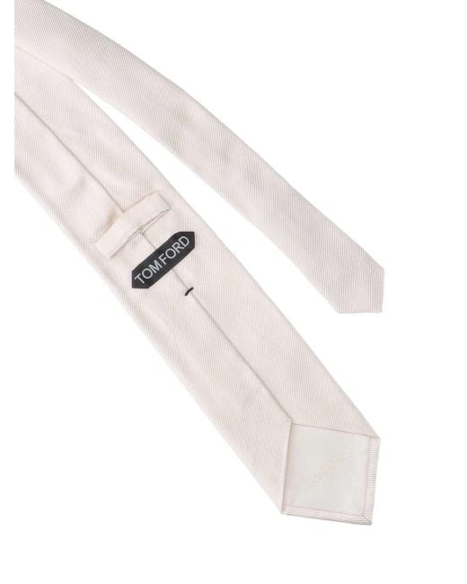 Cravatta di Tom Ford in White da Uomo