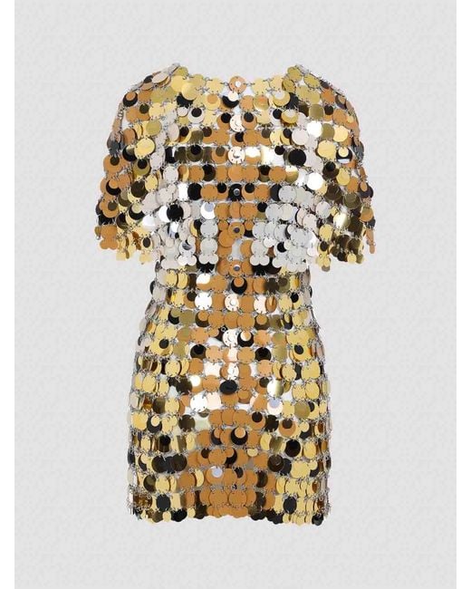 Rabanne Metallic Polyester Mini Dress