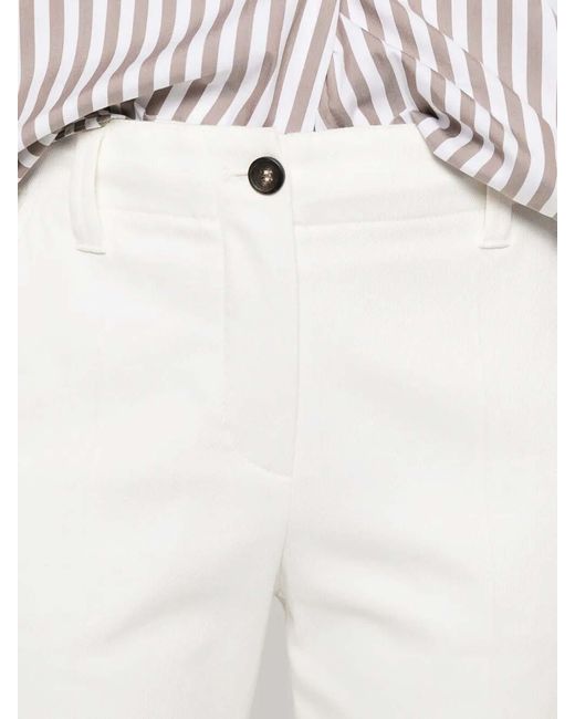 Brunello Cucinelli White Pants