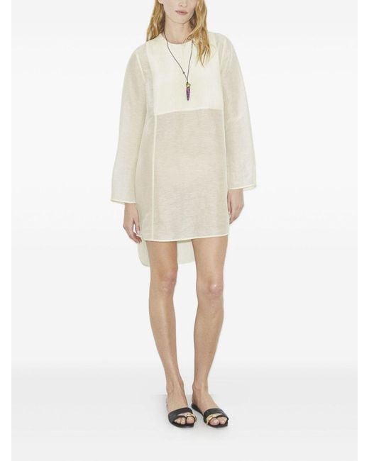 Tory Burch White Linen Tunicas