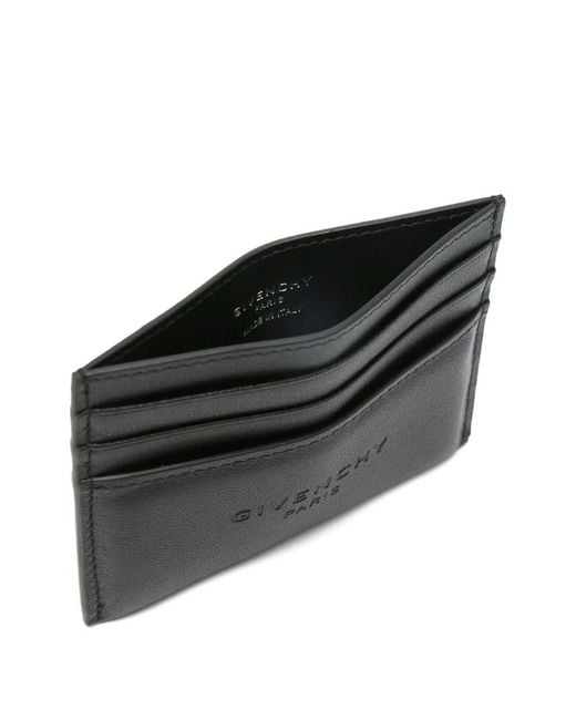 Givenchy White Leather Credit Card Case for men