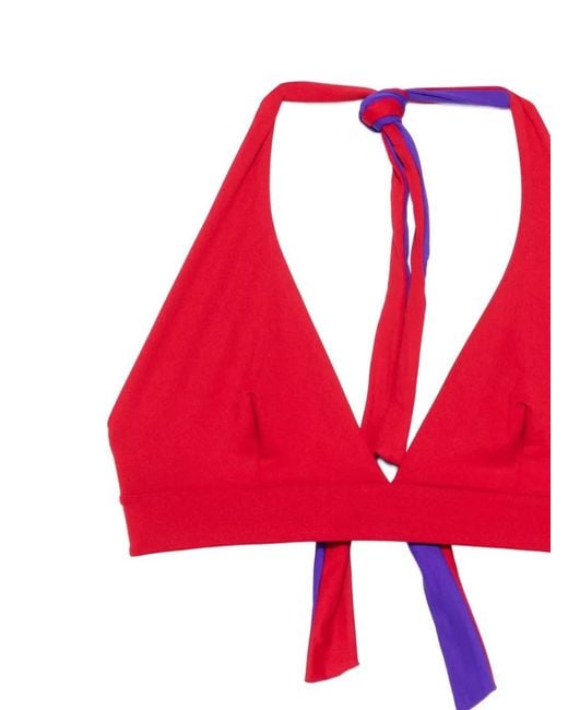 Fisico Red Reversible Bikini Set