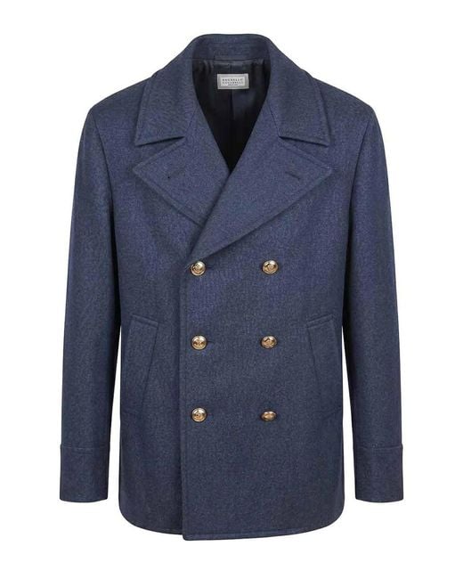Brunello Cucinelli Blue Blazer for men
