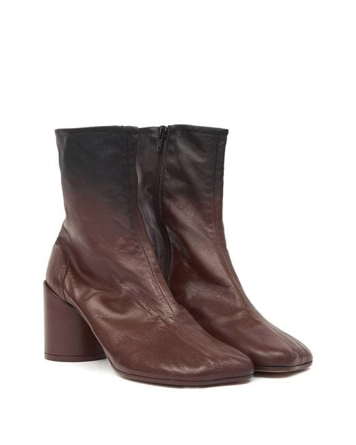 MM6 by Maison Margiela Brown Knee Hight Boots