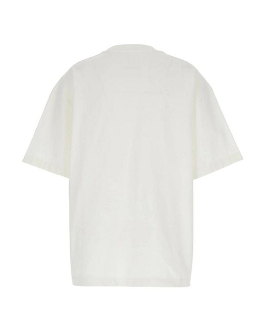 Jil Sander White Cotton T-Shirt for men