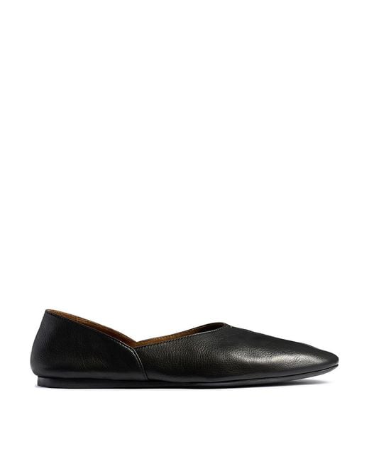 Khaite Black Jane Flat Ballerinas