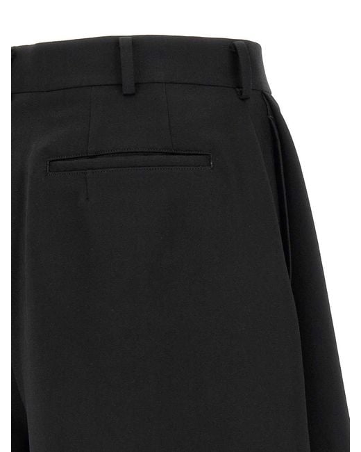 Comme Des Garcons Hommes Plus Black Extra Loose Leg Bermuda Shorts for men