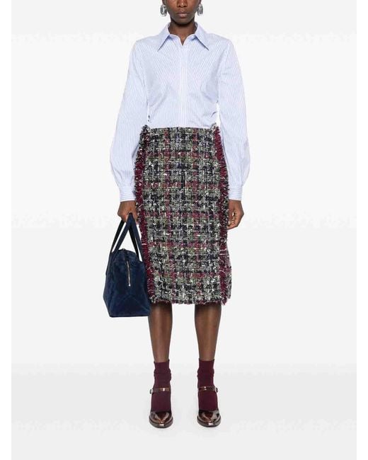 Etro Gray Skirt