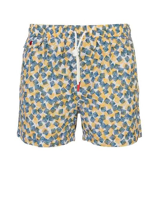 Kiton Blue Swimsuit for men