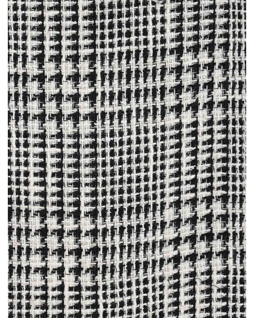 Gianluca Capannolo Gray Midi Pied De Poule Dress
