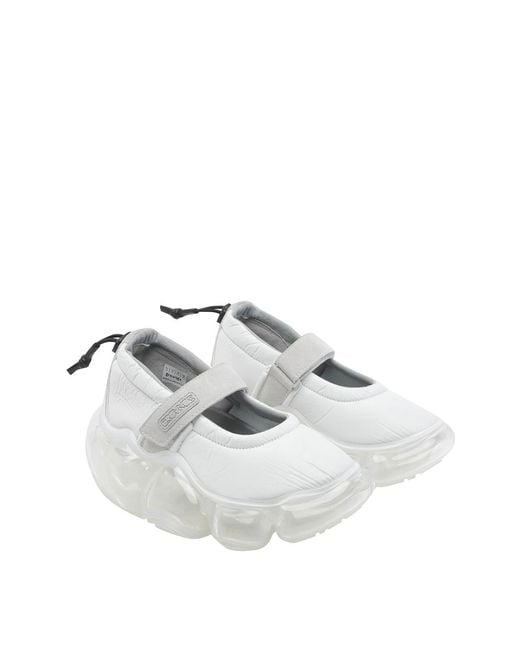 grounds White Moopie Strap Sneakers
