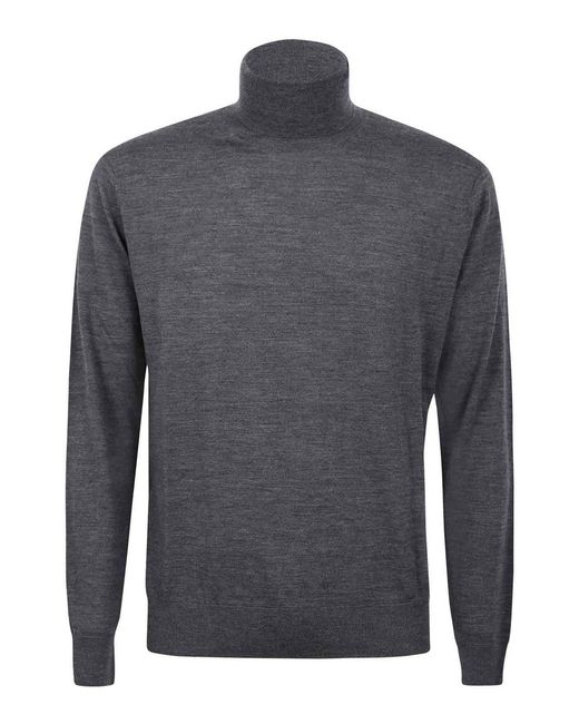 Ballantyne Gray T Neck Pullover for men