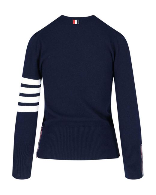 Thom Browne Blue Crewneck Sweater