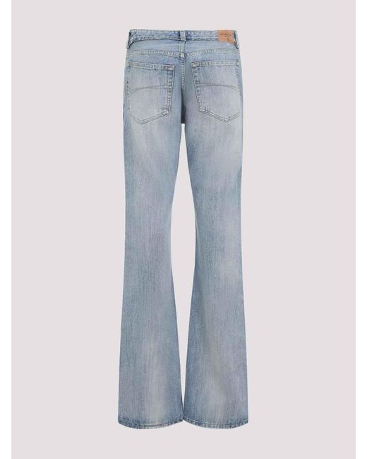 Balenciaga Blue Low Waist Pants