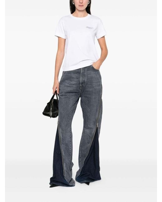 Givenchy White Logo Cotton T-Shirt