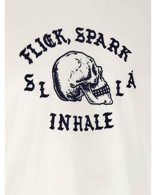 Second/Layer White T-Shirt for men